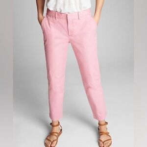GAP Pink Slim City Crop Pants